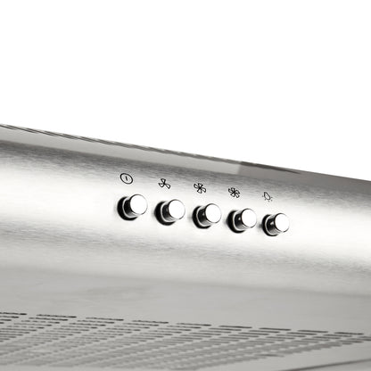 HVH60X-B 60cm Visor Cooker Hood - Inox cooker hood Haden
