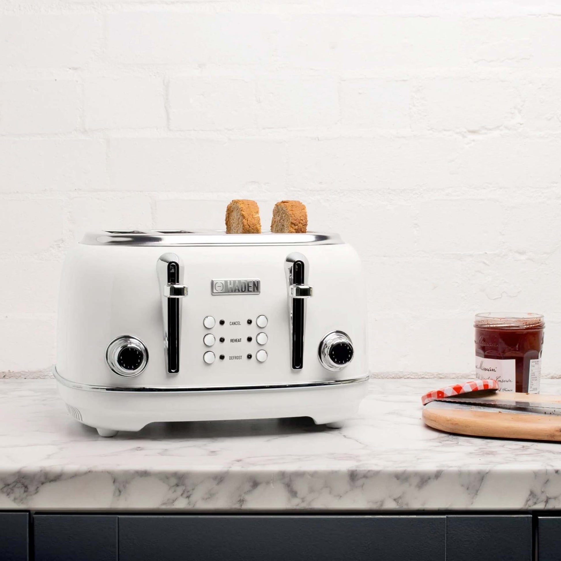 Haden Heritage Ivory 4 Slice Toaster Toasters Haden