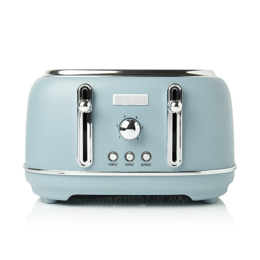 Haden Highclere Poole Blue 4 Slice Toaster Toasters Haden