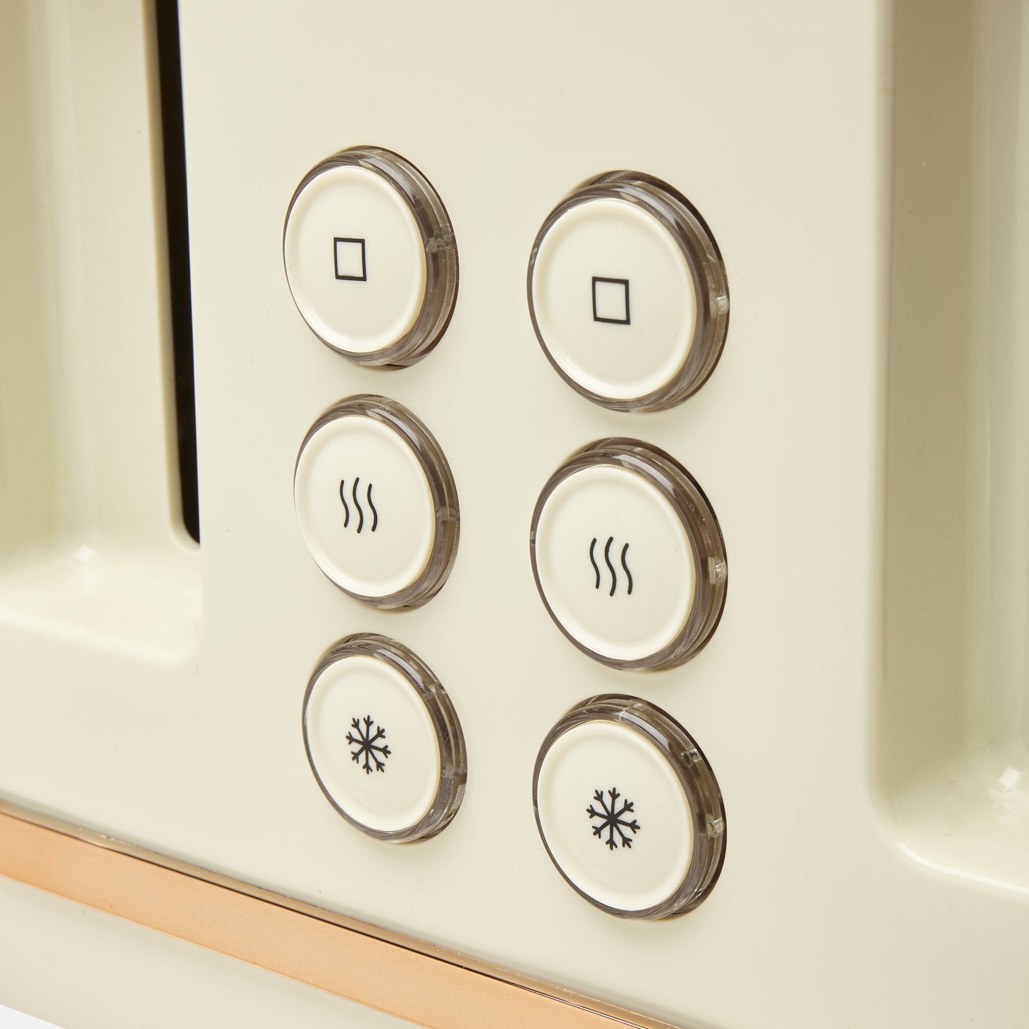 Haden Cream and Copper 4 Slice Toaster