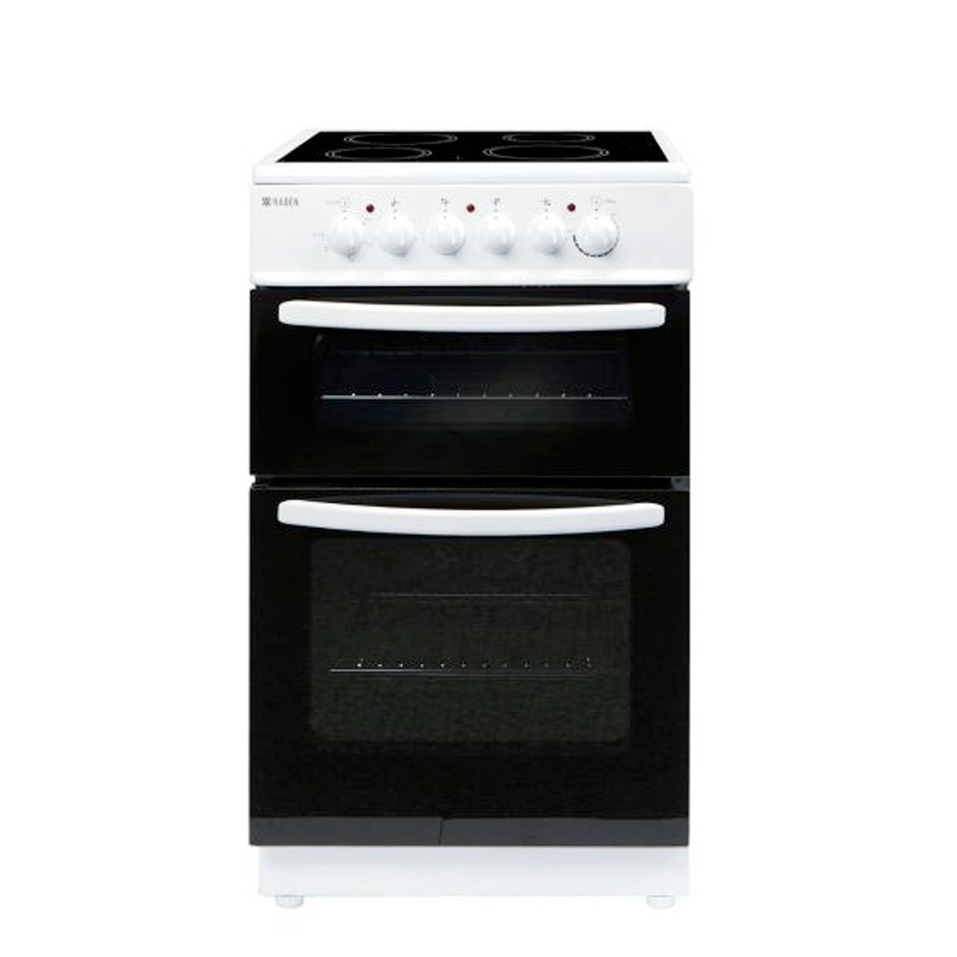 Haden White HECT50W 50cm Twin Cavity Electric Cooker with Ceramic Hob electric cooker Haden