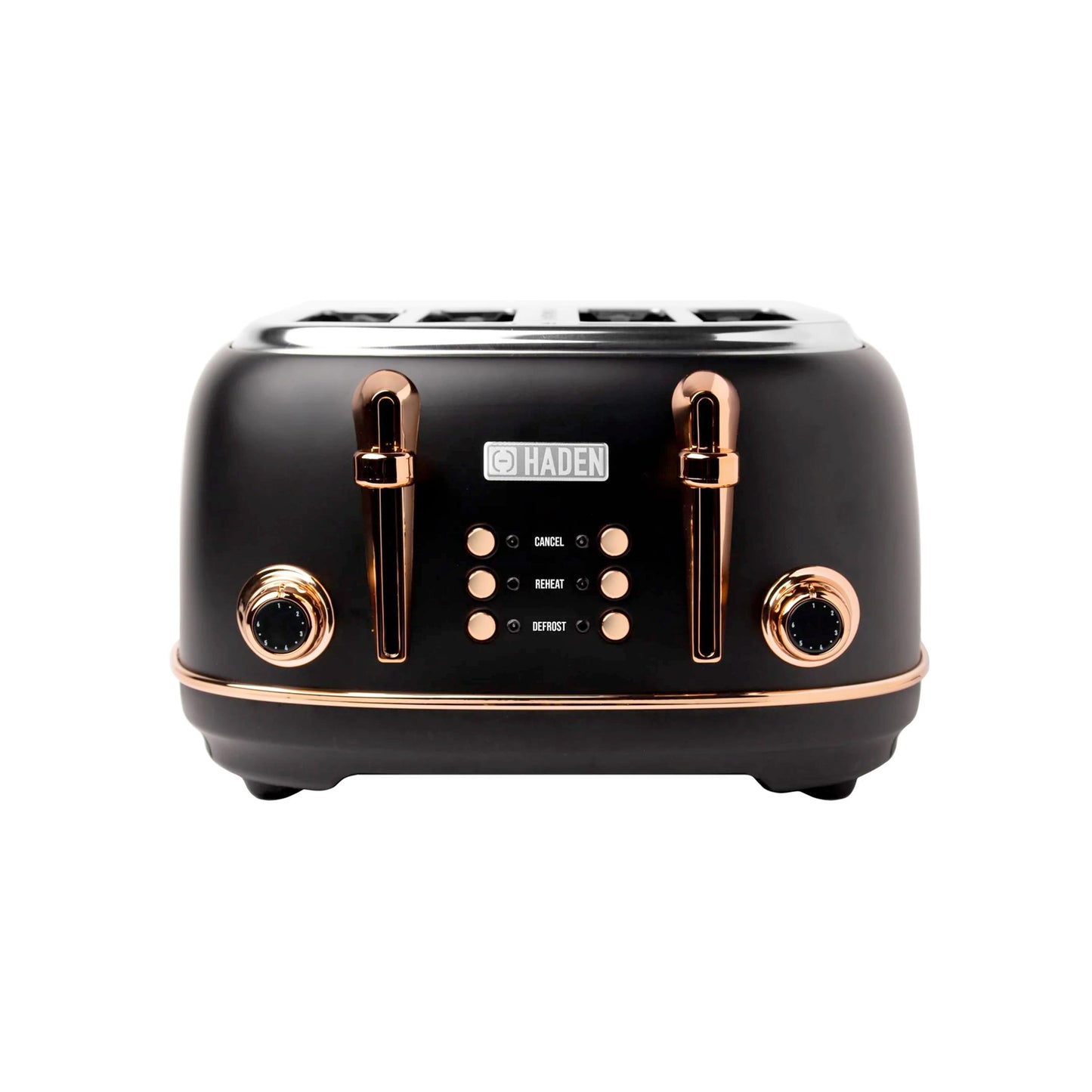 Haden Heritage Black & Copper 4 Slice Toaster Kitchen Haden