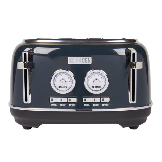 Haden Jersey Steel Blue 4 Slice Toaster Toasters Haden