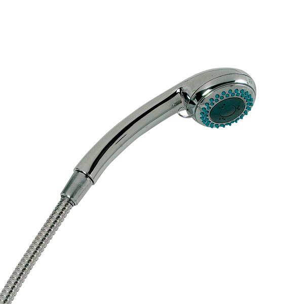 3 Function Chrome Shower Head and Hose