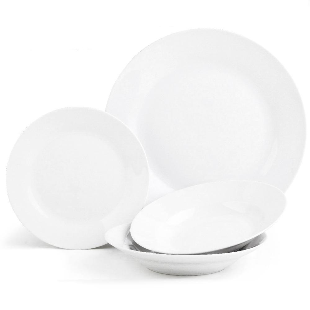 12pc Day To Day Dinner Set Dining Sabichi Homewares Ltd White