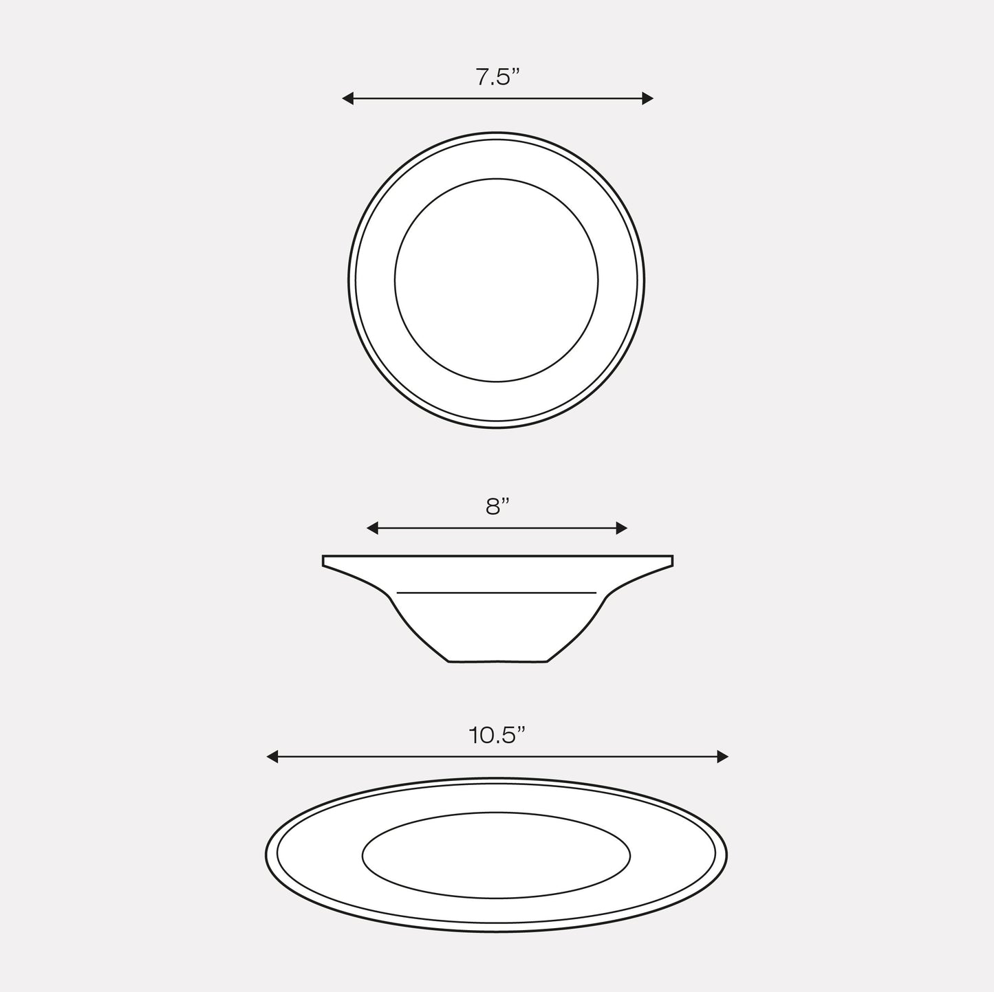 12pc Day To Day Dinner Set