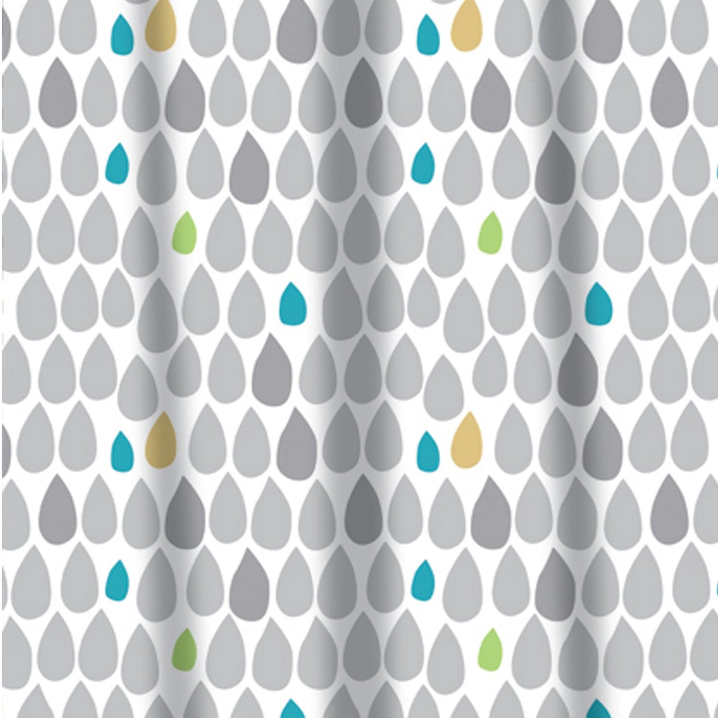 Rain Drops PEVA Shower Curtain