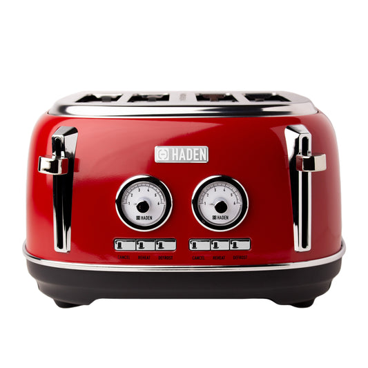 Haden Heritage Stainless Steel Black 4 slot Toaster 8 in. H X 13 in. W X 12  in. D - Ace Hardware